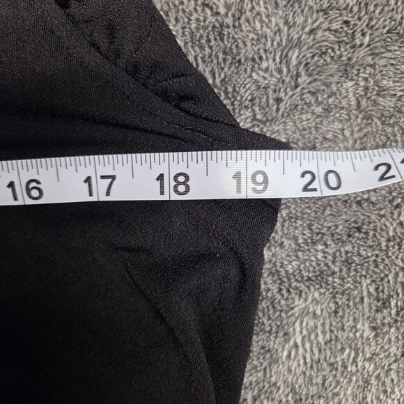 Adrianna Papell Lacey Ruffled Black Tank Top Size Medium - Picture 6 of 8